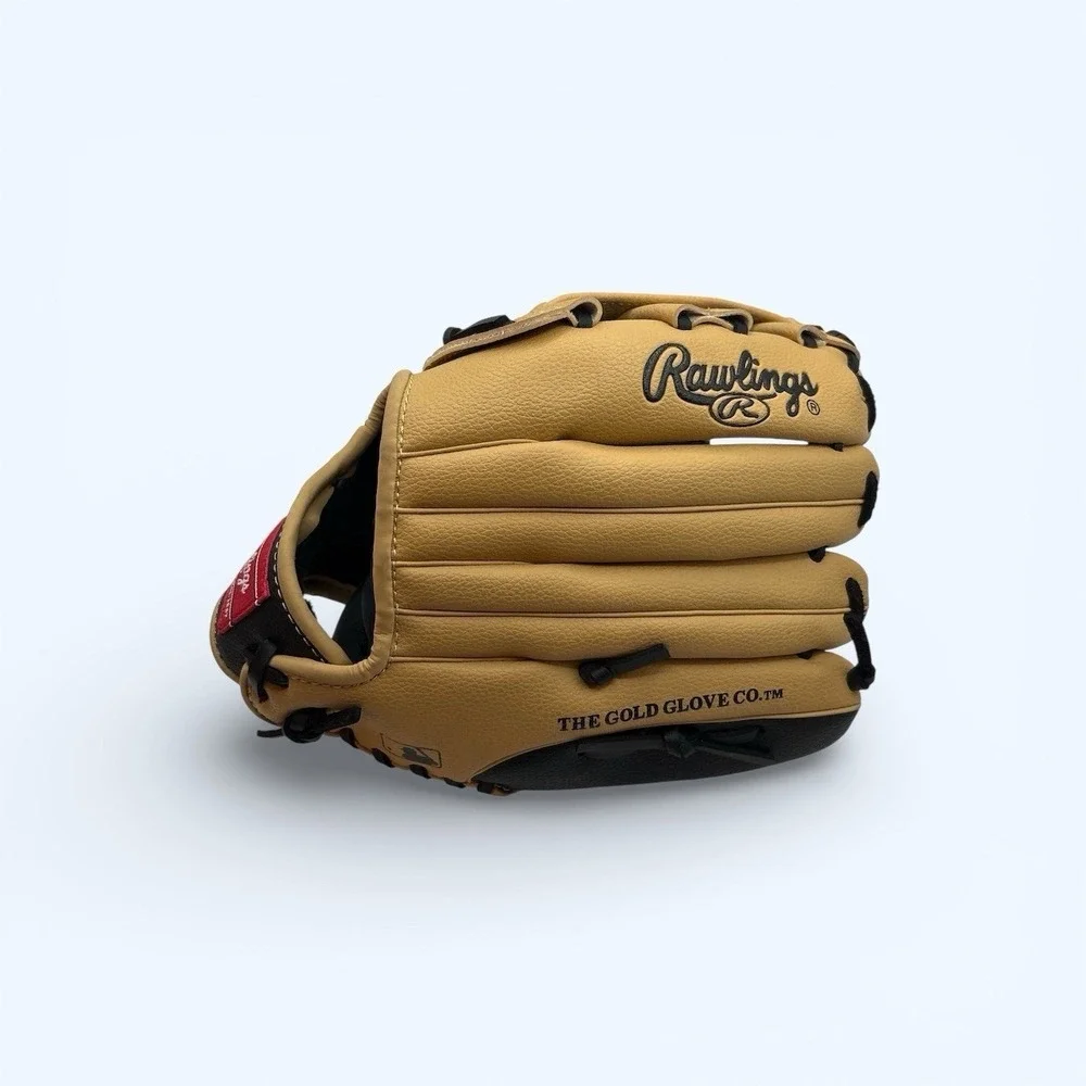 Rawlings Players Series PL115BC Reg RH Youth Tball Baseball Glove Camel/Black